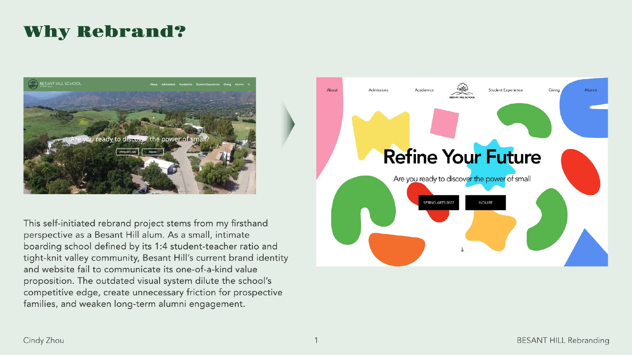 Besant Hill Rebranding — page 2 of 16